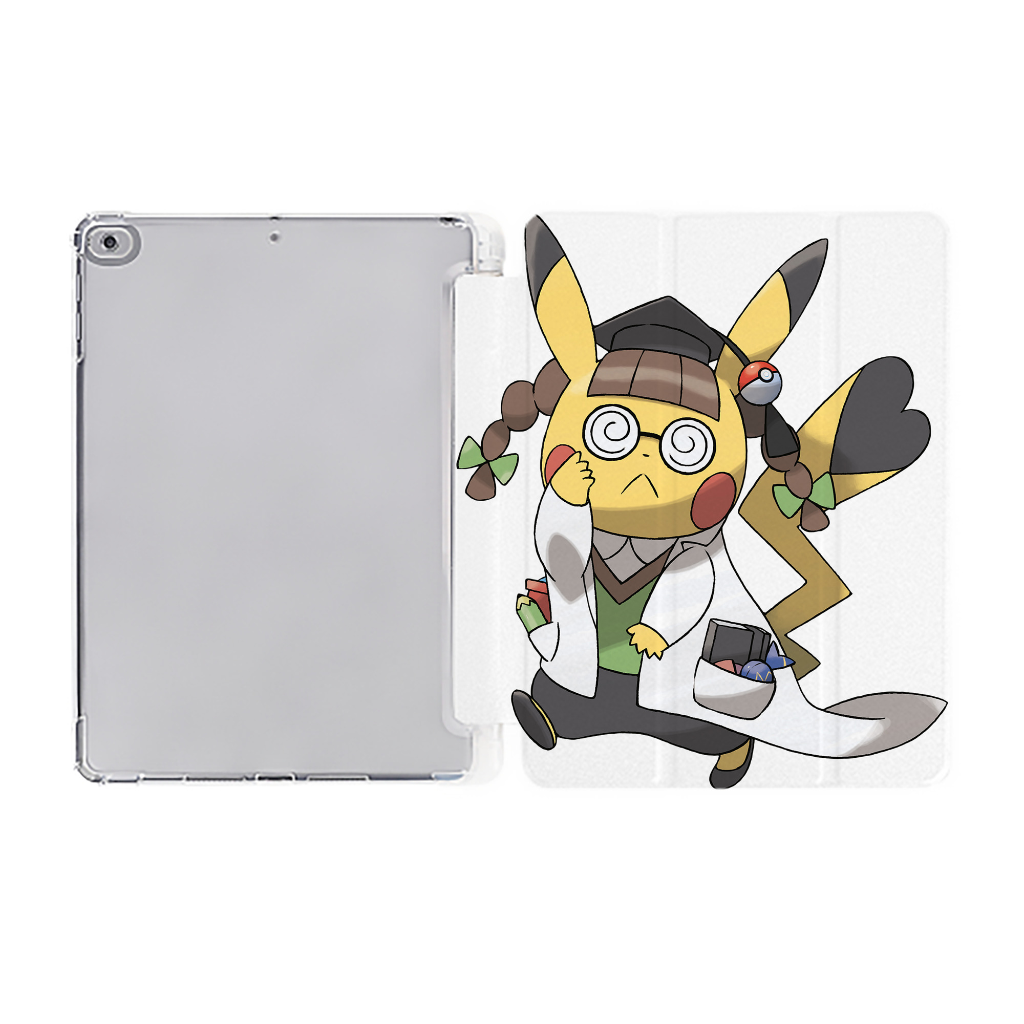 （画像用） ポケットモンスター Pokémon IPad ケース ペン収納付き 三つ折りスタンド PUレザー×シリコン 対応機種9.5/10.5/10.9インチ